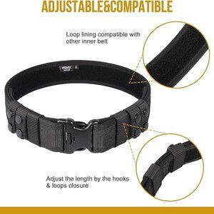 VISMIX Tactical Duty Belt 2" Police Security Heavy Nylon Law Enforcement New